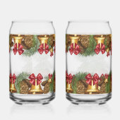 Christmas Garland with Gold Bells & Red Bows Dosenglas (Links)