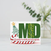 CHRISTMAS GASTROENTEROLOGIST FEIERTAGSPOSTKARTE (Stehend Vorderseite)