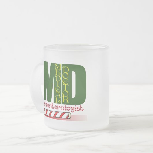 CHRISTMAS GASTROENTEROLOGIST MATTGLASTASSE (Vorderseite Links)