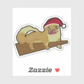 Christmas Gecko Aufkleber (Blatt)