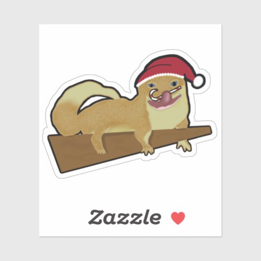 Christmas Gecko Aufkleber (Blatt)