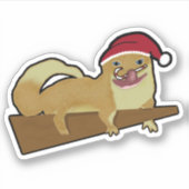 Christmas Gecko Aufkleber (Vorderseite)