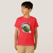 Christmas Gecko - Kids' Basic Hanes T - Shirt (Vorne ganz)