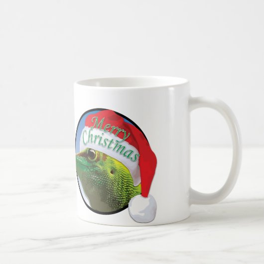 Christmas Gecko - White 11 oz Classic White Tasse (Rechts)