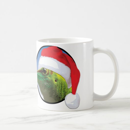 Christmas Gecko - White 11 oz Classic White Tasse (Rechts)