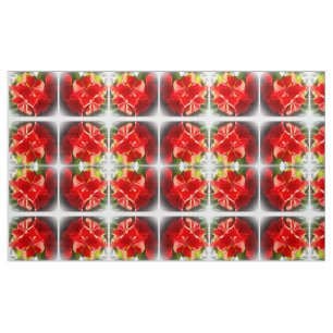 Christmas Geranium Fabric Stoff