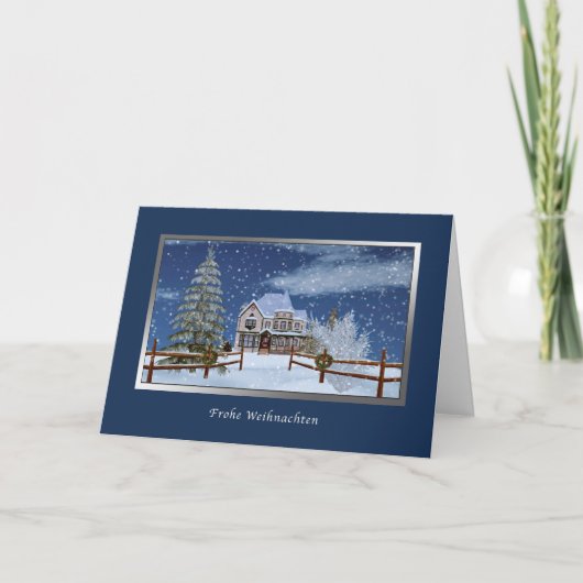 Christmas, German, Frohe Weihnachten (Vorderseite)