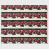 Christmas german shorthaired pointer geschenkpapier (Flach)