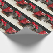 Christmas german shorthaired pointer geschenkpapier (Ecke)