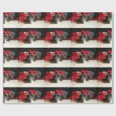 Christmas german shorthaired pointer geschenkpapier (Flach)