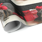 Christmas german shorthaired pointer geschenkpapier (Rolleneckpunkt)