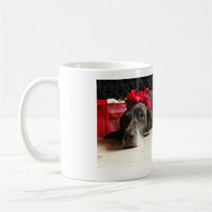 Christmas german shorthaired pointer kaffeetasse