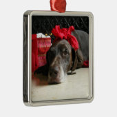 Christmas german shorthaired pointer ornament aus metall (Rechts)