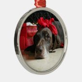 Christmas german shorthaired pointer ornament aus metall (Rechts)