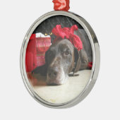 Christmas german shorthaired pointer ornament aus metall (Links)