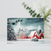 CHRISTMAS GESCHÄFTSBESCHEINIGUNG (Stehend Vorderseite)