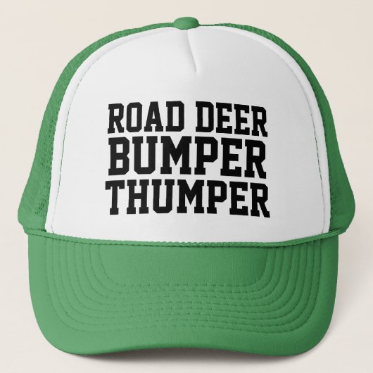 CHRISTMAS Geschenk Baseball ROAD DEER BUMPER THUMP Truckerkappe (Vorderseite)