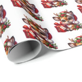 Christmas geschenkpapier (Rolleneckpunkt)