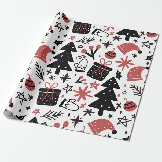 "Christmas" Geschenkpapier (Ungerollt)