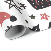 "Christmas" Geschenkpapier (Rolleneckpunkt)