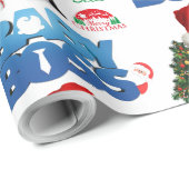 CHRISTMAS GESCHENKPAPIER (Rolleneckpunkt)