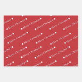 "Christmas" Geschenkpapier Set (Vorderseite 3)