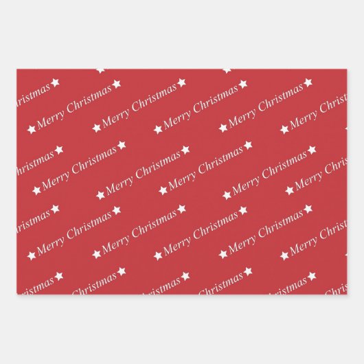 "Christmas" Geschenkpapier Set (Vorderseite 3)