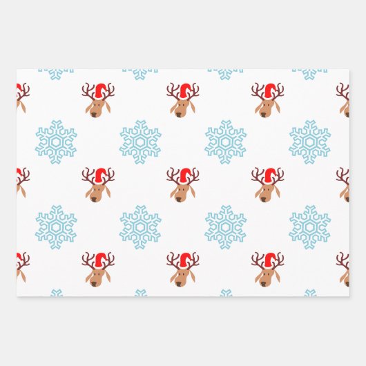 "Christmas" Geschenkpapier Set (Vorderseite 2)