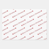 "Christmas" Geschenkpapier Set (Vorderseite 3)
