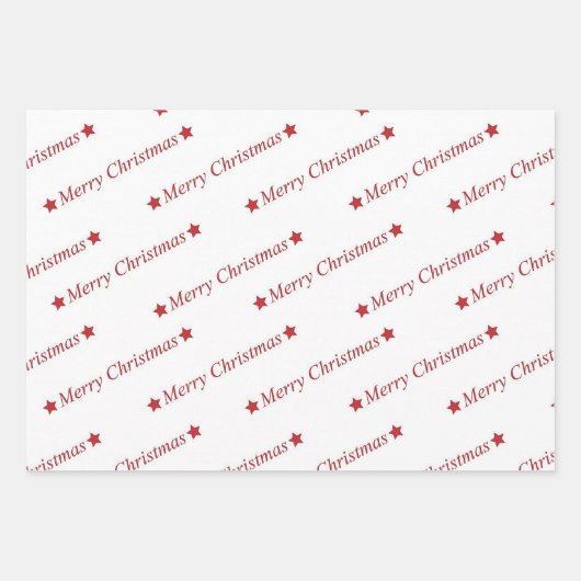 "Christmas" Geschenkpapier Set (Vorderseite 3)