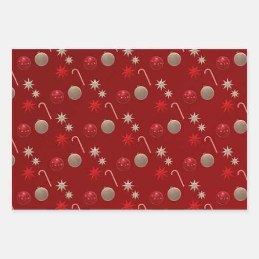 "Christmas" Geschenkpapier Set (Vorderseite 2)