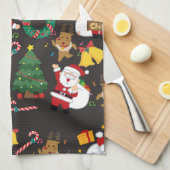 christmas geschirrtuch (Viertel Falte)
