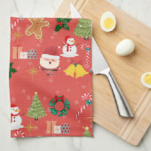 christmas geschirrtuch (Viertel Falte)