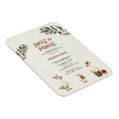 Christmas Gese Jingle Mingle Party Einladung Magnet (Rechte Seite)