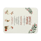 Christmas Gese Jingle Mingle Party Einladung Magnet (Horizontal)