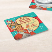 Christmas Getting Lit This Year Cocktail Rechteckiger Pappuntersetzer (angewinkelt)