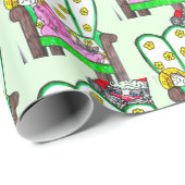 CHRISTMAS GEWARTET FÜR SANTA GESCHENKPAPIER (Rolleneckpunkt)