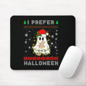 Christmas Ghost I Prefer Halloween Ugly Xmas Men W Mousepad (Mit Mouse)