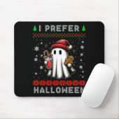 Christmas Ghost I Prefer Halloween Ugly Xmas Men W Mousepad (Mit Mouse)