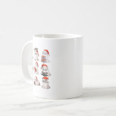 Christmas Ghost Reading Book Lovers Soky Ghost San Kaffeetasse (Vorderseite Links)