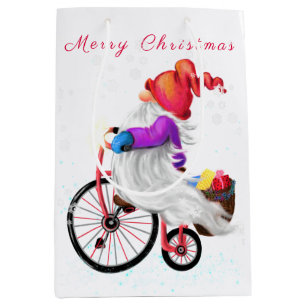 Christmas Gift Bag Gnome with Ohrts Mittlere Geschenktüte