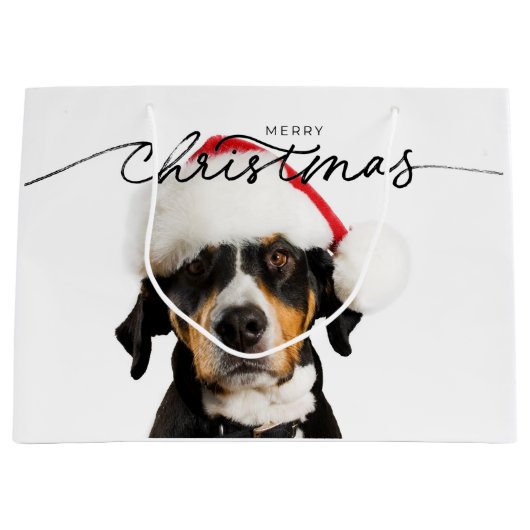 CHRISTMAS GIFT BAG MIT BROWNHUND GROßE GESCHENKTÜTE (Vorderseite)