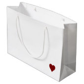 CHRISTMAS GIFT BAG MIT BROWNHUND GROßE GESCHENKTÜTE (Rückseite Schrägansicht)