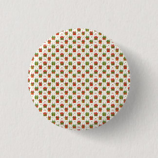 Christmas Gift Boxes and Bows Seamless Pattern Button