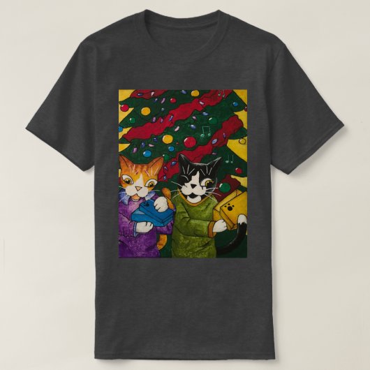 Christmas Gift Cats T-Shirt (Design vorne)
