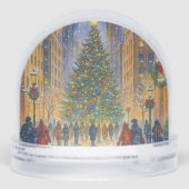 Christmas Gift for Traveler | Christmas in NYC Schneekugeln (Rückseite)