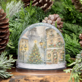 Christmas Gift for Traveler | Winter Paris Decor  Schneekugeln