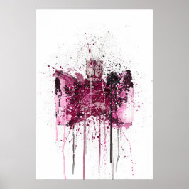 Christmas Gift Fragrance Bottle 'Bow' Poster