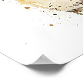 Christmas Gift Fragrance Bottle 'Gold' Poster (Ecke)