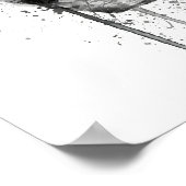 Christmas Gift Fragrance Bottle 'Miss Mauve' Poster (Ecke)